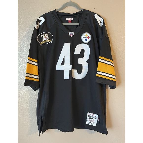 Men's 2XL NWOT Pittsburgh Steelers Mitchell & Ness Troy Polamalu #43 2007 Jersey